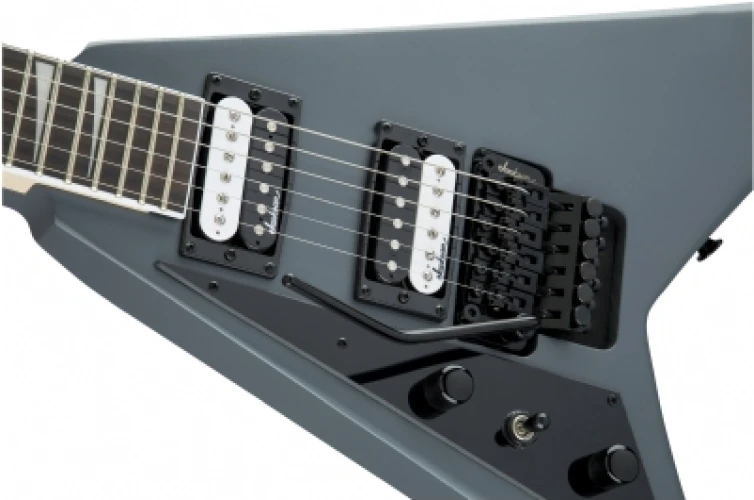 Jackson JS Rhoads JS32L Amaranth Klavye Satin Gray Solak Elektro Gitar 6