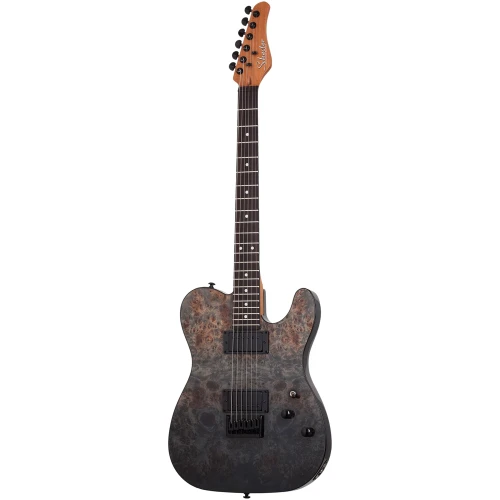 Schecter PT Standard Elektro Gitar (Black Fade Burst Burl) 1