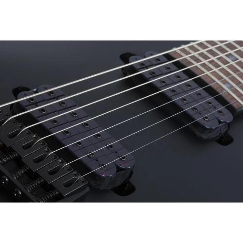 Schecter Damien-7 7 Telli Elektro Gitar (Satin Black) 3