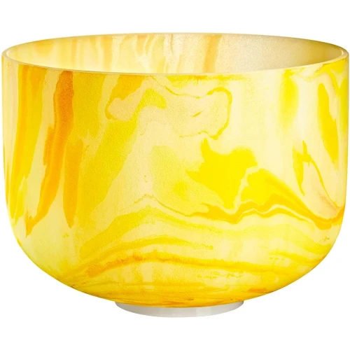 Meinl Sonic Energy 10" Marble Crystal Singing Bowl (E4, Yellow, 432 Hz, Solarplexus Chakra) 1