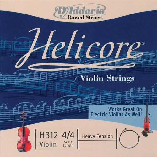 DADDARIO H312H KEMAN TEK TEL, HELICORE, 4/4, A-(LA), HEAVY 2