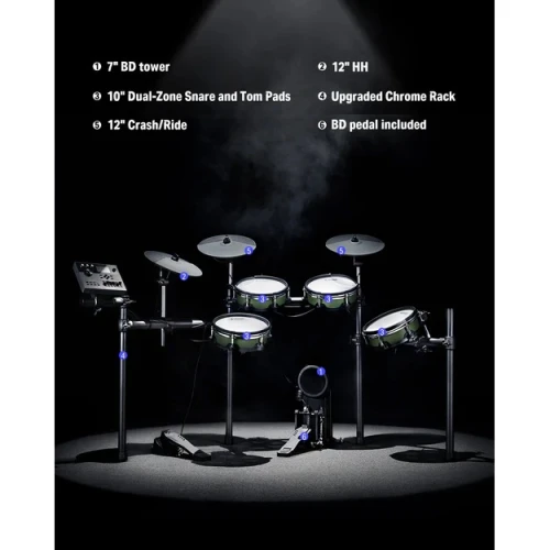 Donner DED-500 5 Parça 3 Zil Elektro Davul 8