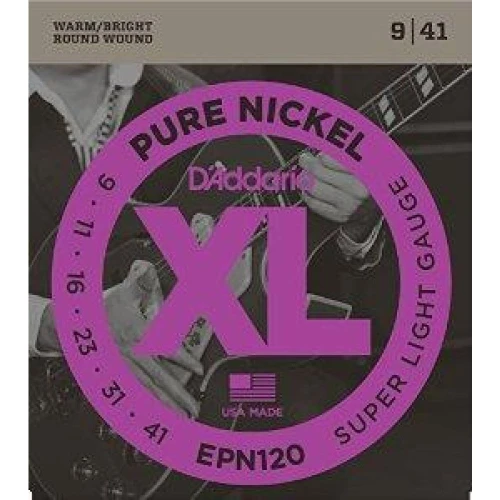 DADDARIO EPN120 ELEKTRO GİTAR TEL SETİ, XL, PURE NICKEL, 9-41, SUPER LIGHT 2