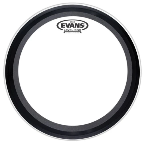 EVANS BD22EMAD2 22" DERİ KİCK CLEAR SÜNGERLİ ÇİFT KAT (17 MİL) 1