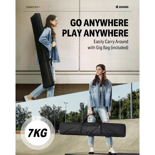 Donner DEP-1 Taşınabilir Dijital Piyano (Siyah) 10