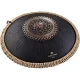 Meinl Sonic Energy Octave Steel Floral Design D-kurd 16" Tongue Drum (Siyah) 1