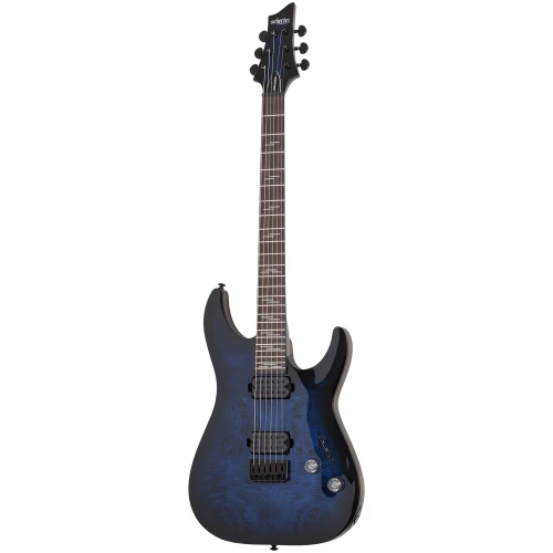 Schecter Omen Elite-6 Elektro Gitar (See Thru Blue Burst) 1