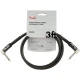 Fender Professional L/L Uçlu 90cm Siyah Patch Kablosu 1