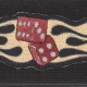 PLANETWAVES 64P05 GİTAR ASKISI, 64MM, DOKUMA FLAMING DICE 1