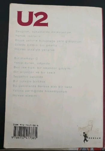 U2 Rock Grup :Şarkı Sözleri Türkçe-İngilizce 2