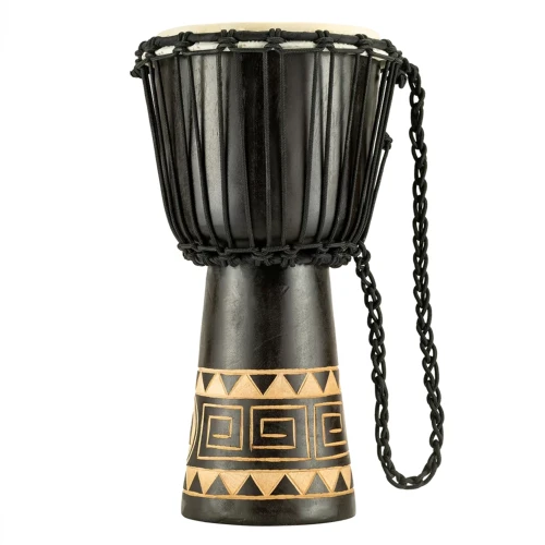 Meinl HDJ1-S Carving African Style 8" Djembe (Dark Brown) 2