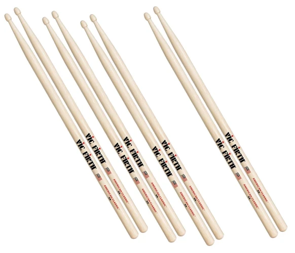 VICFIRTH P5B.3-5B.1 BAGET (3+1 ÇİFT), 5B WOOD 2