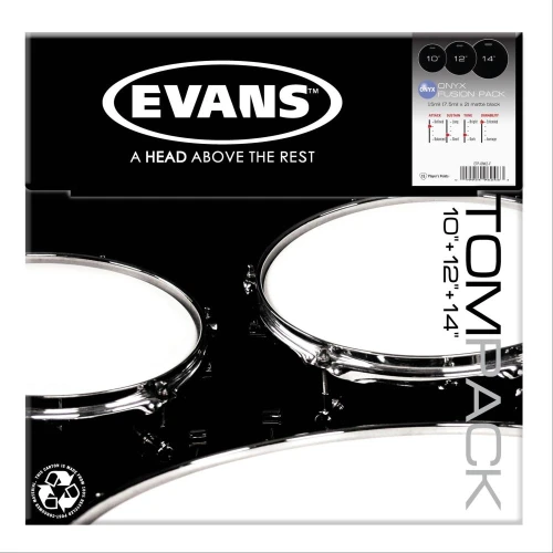 EVANS ETP-ONX2-F DERİ SETİ (10+12+14) TOM KUMLU SİYAH FUSION KİT 2