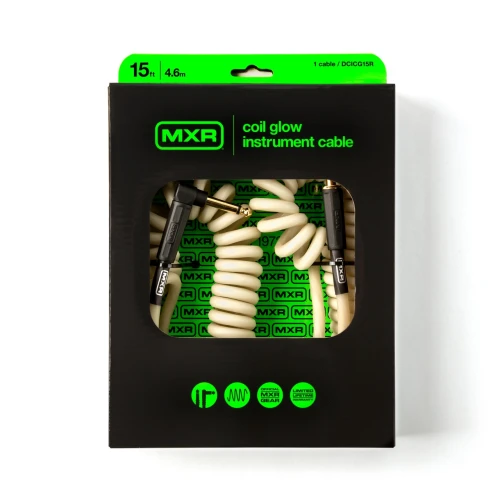 MXR DCICG15R 4.5 Metre Coil Glow Enstrüman Kablosu (Straight - Right Angle) 4