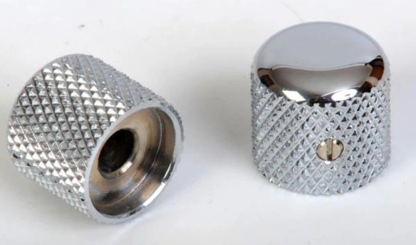 Fender Knobs Vintage Dome Style Tele Chrome 1