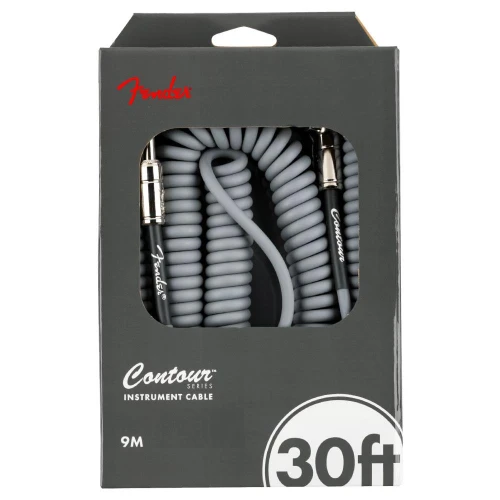 Fender Contour Serisi Coil 9m Inca Silver Spiral Enstrüman Kablosu 1