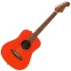 Fender California Standard Redondo Mini Fiesta Red w/Bag Akustik Gitar 1