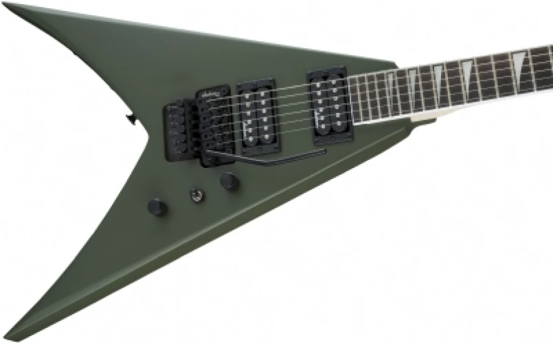 Jackson JS King V JS32 Amaranth Klavye Matte Army Drab Elektro Gitar 5