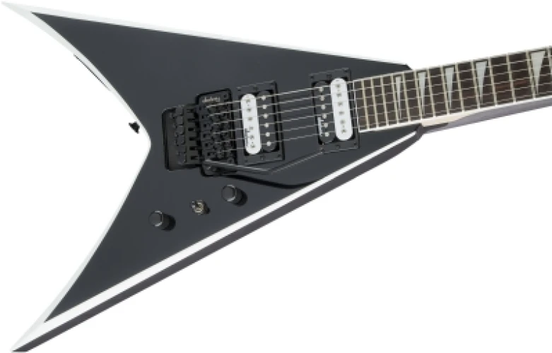 Jackson JS King V JS32 Amaranth Klavye Black with White Bevels Elektro Gitar 5
