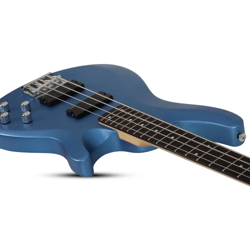 Schecter C-4 Deluxe Bas Gitar (Satin Metallic Blue) 5