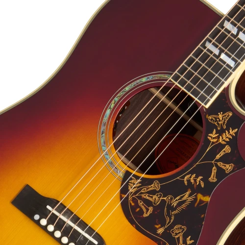 Epiphone Hummingbird Deluxe EC Elektro Akustik Gitar (Autumn Burst) 7