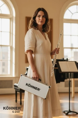 KÖHNER S-240 Gümüş Yan Flüt 7