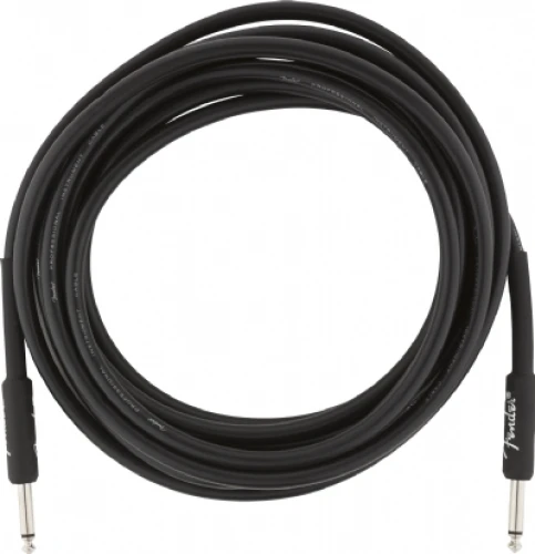 Fender Professional Düz/Düz Uçlu 4m Siyah Enstrüman Kablosu 6