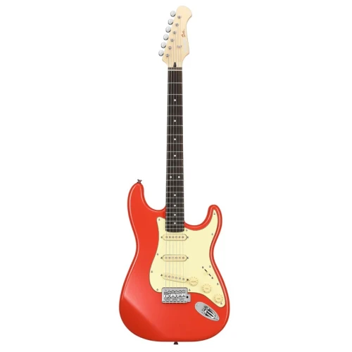 Donner DST-600 Elektro Gitar (Fiesta Red) 1