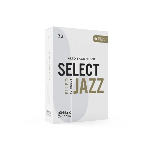D'addario Woodwinds Organic Select Jazz Unfiled Alto Saksafon Kamışı - 3 Soft (10'lu Kutu) 3