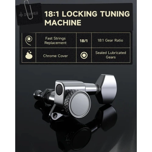 Donner DST-550 Elektro Gitar (Beyaz) 7