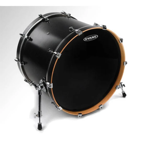 EVANS BD22RBG DERİ 22 RESONANT SİYAH CLEAR KİCK ÖN DELİKSİZ TEK 2