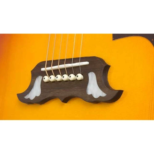 Epiphone Dove Studio - Solid Top Fishman Sonitone Elektro Akustik Gitar (Violin Burst) 3