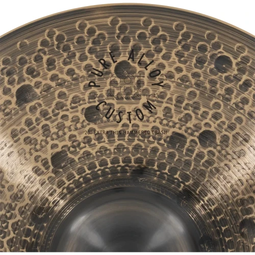 Meinl PAC20ETHC 20" Extra Thin Hammered Pure Alloy Custom Crash Zil 4