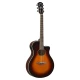 Yamaha APX600 Thin-Line Cutaway Elektro Akustik Gitar (Old Violin Sunburst) 1