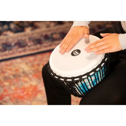 Meinl PADJ8-M-F Travel Series 10" Djembe (Blue Tie Dye) 6