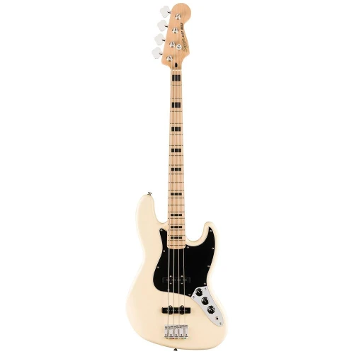 Squier Affinity Active Jazz Bass Akçaağaç Klavye BPG Olympic White Bas Gitar 1