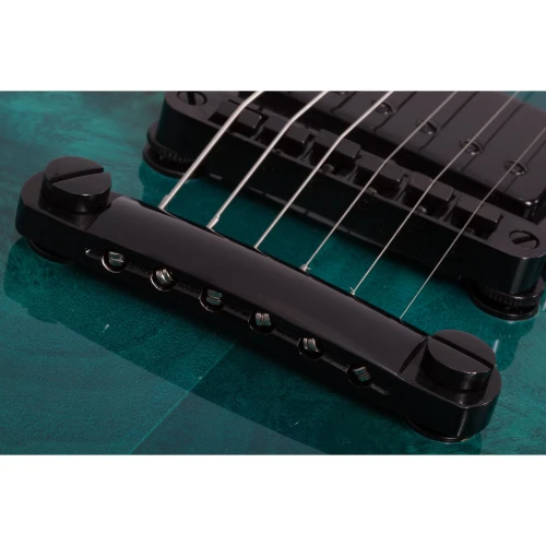 Schecter Solo-II Standard Elektro Gitar (Ocean Blue Burst Burl) 3