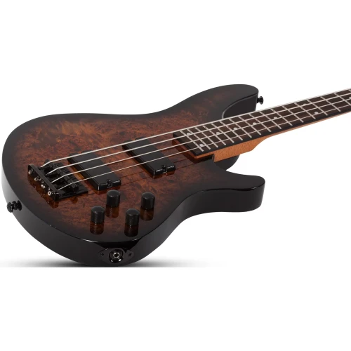 Schecter C-4 Standard Bas Gitar (Tobacco Burl) 3