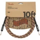 Fender Festival Düz/Düz Uçlu 3m Pure Hemp Rainbow Enstrüman Kablosu 1