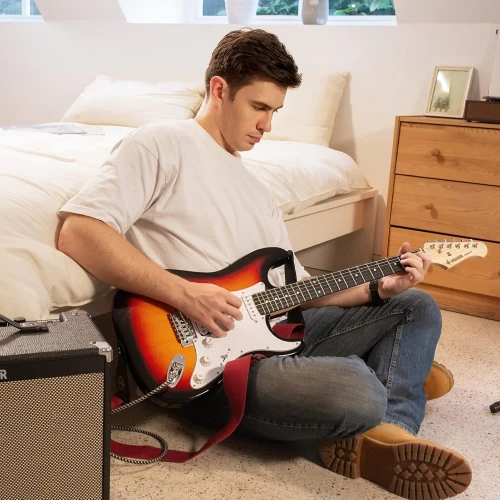 Donner DST-100S ST Elektro Gitar Seti (Sunburst) 2