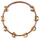 Meinl TA2B-AB Brass Jingle 2-Rows Hand Tamburin (Antique Brown) 2