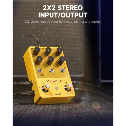 Donner Versa - Yellow Fall II 3x3 Reverb ve Delay Pedalı 5