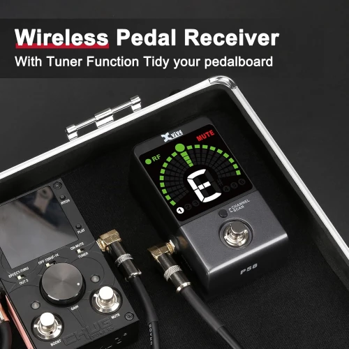 Xvive XV-P58 Akort Aletli Receiver Pedallı 5.8GHZ Kablosuz Gitar Bağlantı Sistemi - Siyah 4