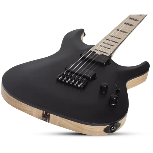 Schecter C-1 SLS Custom Elektro Gitar (Satin Black) 2
