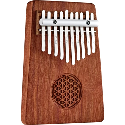 Meinl Sonic Energy KL1002FOL Solid Flower Of Life C Major 10 Note Kalimba (Zambesi Redwood) 4