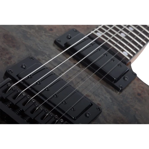 Schecter C-1 Standard Elektro Gitar (Black Fade Burst Burl) 3