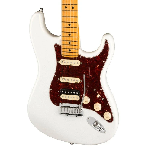 Fender American Ultra Stratocaster HSS Akçaağaç Klavye Arctic Pearl Elektro Gitar 3