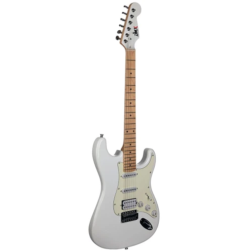 DMX Guitars DEG100 HSS PW Elektro Gitar (Polar White) 1