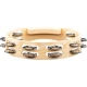 Meinl AE-ATA2S Artisan Ash Shell Steel Jingles 2 Rows 10" Tamburin (Natural) 5