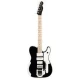 Fender Jack White Triplecaster Akçaağaç Klavye Black Elektro Gitar 1